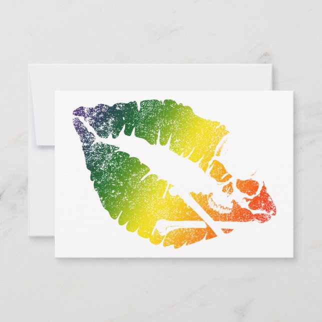 giftiga läppar inbjudningar (Framsida)