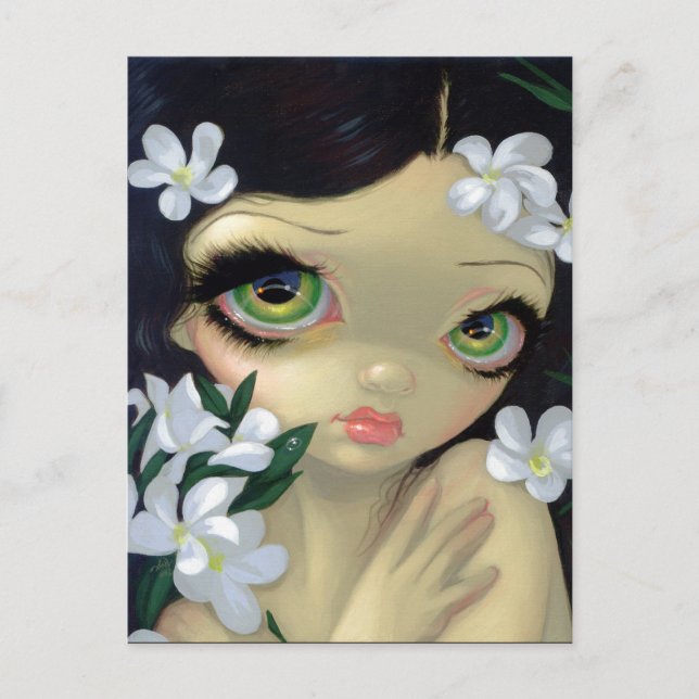 "Giftiga skönheter II: Vit Oleander" vykort (Framsida)