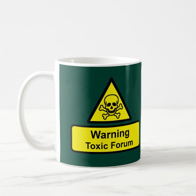 Giftigt forum kaffemugg (Vänster)
