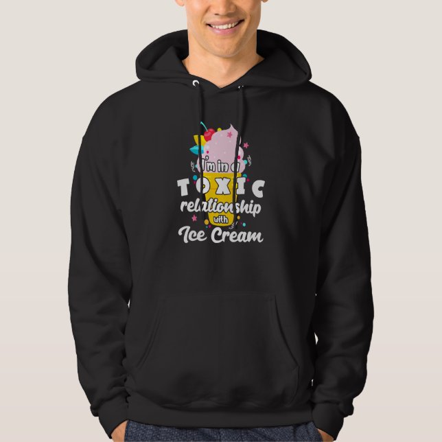 Giftigt samband med iskräm hoodie (Framsida)