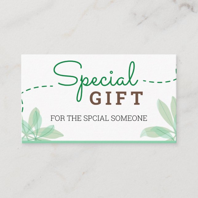 Giftintyg: Massage Therapist Service Visitkort (Framsida)