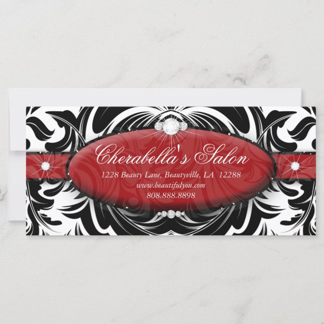 Giftintyg Mode Salon Jewelry Damask (Framsida)