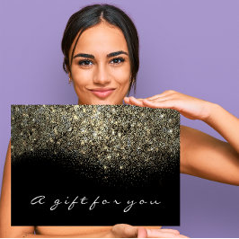 Giftintyg Sepia Guld Glitter Lash Beauty