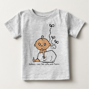Giftlig baby som är gullig och t shirt