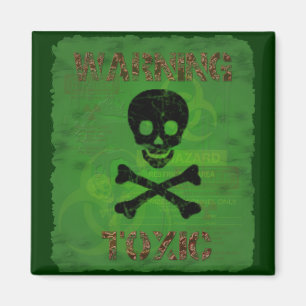 Giftlig varningsmagnet magnet