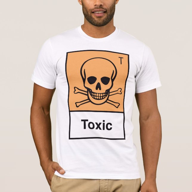Giftligt symbol tee shirt (Framsida)
