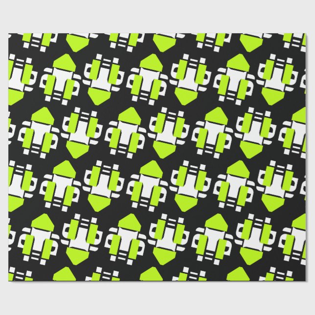 Giftpapper med giftig neon presentpapper (Platt)
