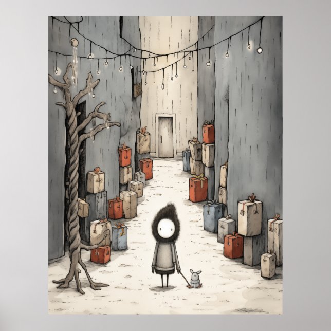 Gifts Alley Illustration Poster (Framsidan)