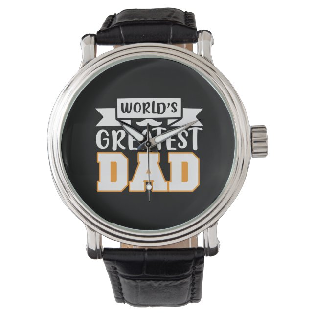 Gifts Dad | World's Greatest Dad Armbandsur (Framsida)