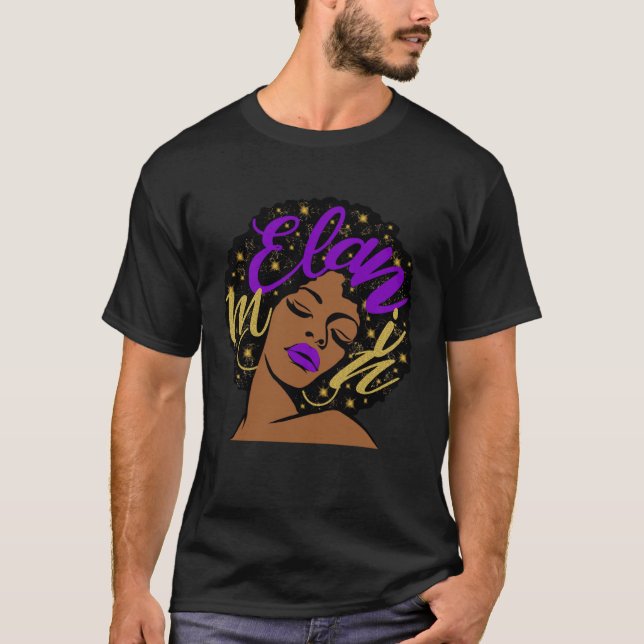 Gifts Ethnic Beauty Afro Diva Lips Black Girl Magi T Shirt (Framsida)
