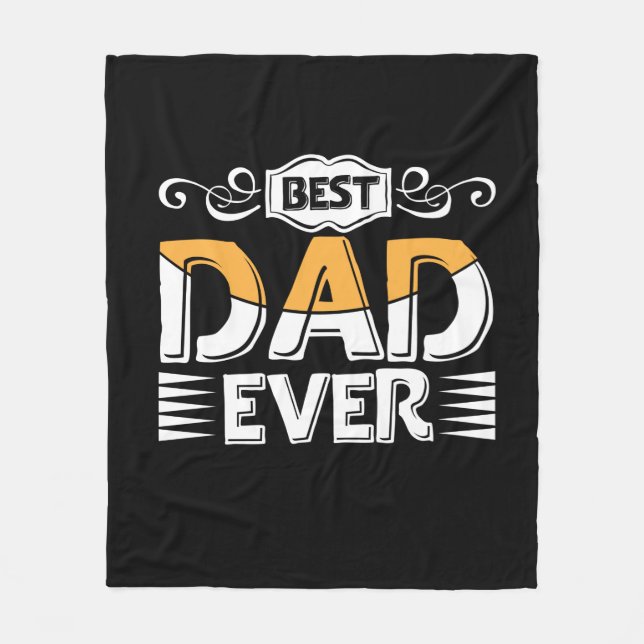 Gifts Far | Bästa Pappa någonsin Fleecefilt (Framsidan)