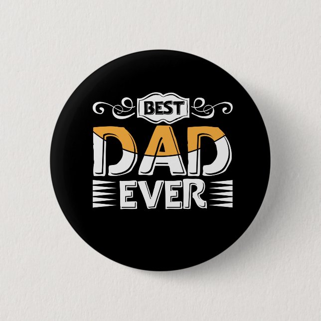 Gifts Far | Bästa Pappa någonsin Knapp (Framsida)