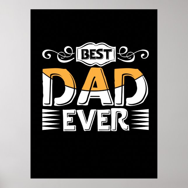 Gifts Far | Bästa Pappa någonsin Poster (Framsidan)