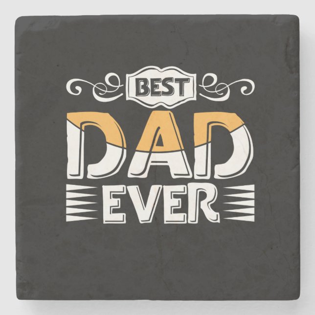 Gifts Far | Bästa Pappa någonsin Stenunderlägg (Framsidan)