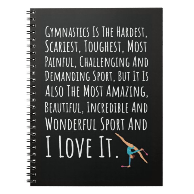 Gifts For Gymnastics Lover Gymnast Girls Sports Anteckningsbok (Framsidan)