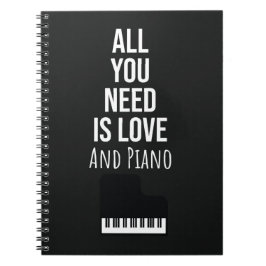 Gifts For Piano Enthusiasts Player Music Musician Anteckningsbok