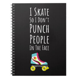 Gifts For Roller Derby Players Skating Team Quote Anteckningsbok