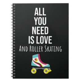 Gifts For Rollerskaters Rollerskating Rollerskates Anteckningsbok