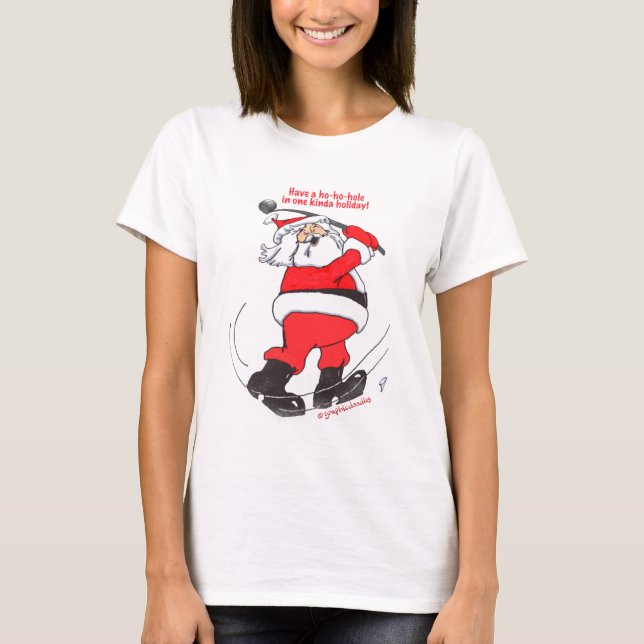Gifts. för Santa golfspeljul Tee (Framsida)