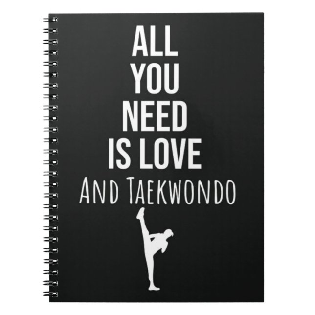 Gifts For Taekwondo Student Fighting Self Defense Anteckningsbok (Framsidan)