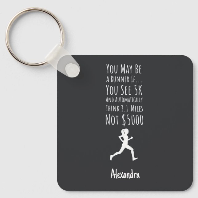 Gifts For Ultra Marathon Runner Personalized Funny Nyckelring (Framsida)