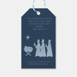 Gifts of the Magi – Three Kings Nativity Scene Presentetikett