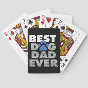 Gifts Pappa Bästa Hund Pappa någonsin Casinokort