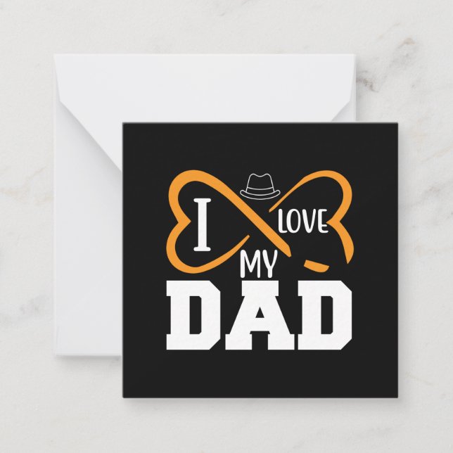 Gifts Pappa | I Kärlek My Pappa Anteckningskort (Framsida)