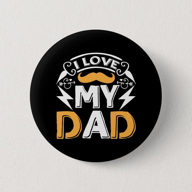 Gifts Pappa | I Kärlek My Pappa Knapp (Framsida)