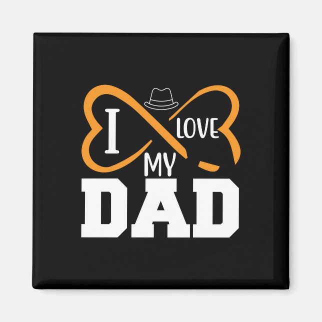 Gifts Pappa | I Kärlek My Pappa Magnet (Framsidan)