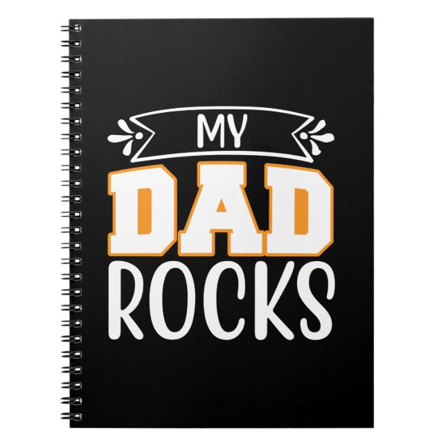 Gifts Pappa | Min Pappa Sten Anteckningsbok (Framsidan)