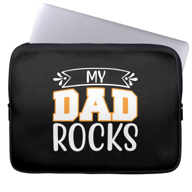 Gifts Pappa | Min Pappa Sten Laptop Fodral (Framsidan)