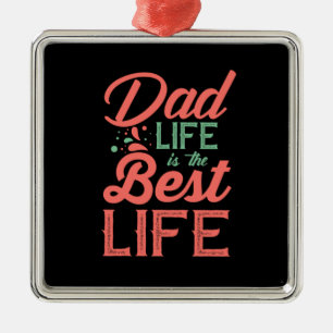 Gifts Pappa Pappa är det bästa livet Julgransprydnad Metall