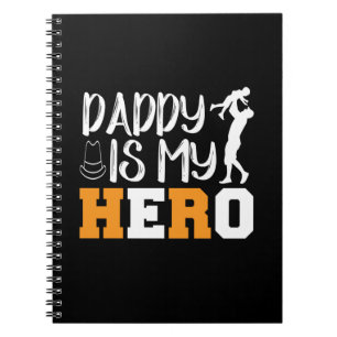 Gifts Pappa Pappa är My Hero Anteckningsbok