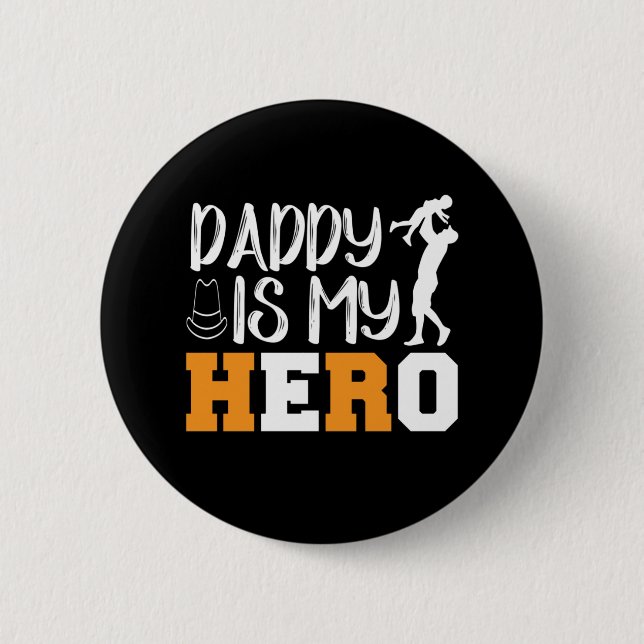Gifts Pappa | Pappa är My Hero Knapp (Framsida)
