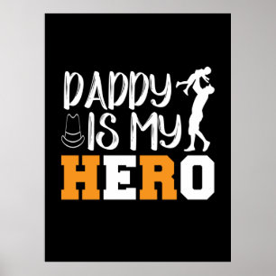 Gifts Pappa Pappa är My Hero Poster