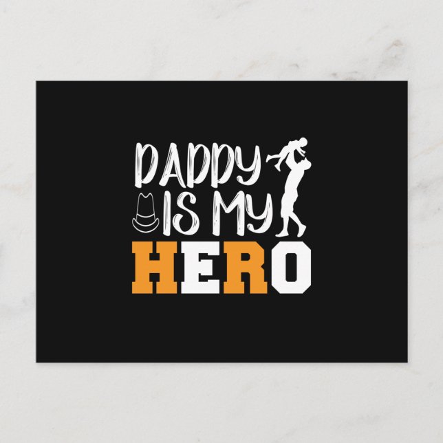 Gifts Pappa | Pappa är My Hero Vykort (Framsida)