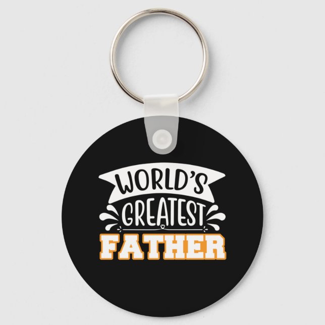 Gifts Pappa | VÄRLDSMÄSTARE FAR Nyckelring (Framsida)