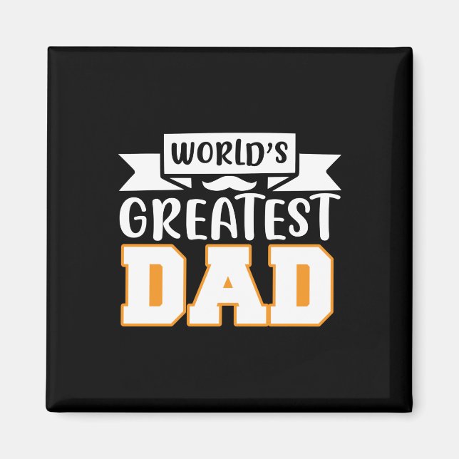 Gifts Pappa | VÄRLDSMÄSTARE PAPPA Magnet (Framsidan)