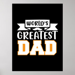 Gifts Pappa VÄRLDSMÄSTARE PAPPA Poster