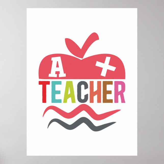 Gifts Teacher | A Plus Lärare Poster (Framsidan)