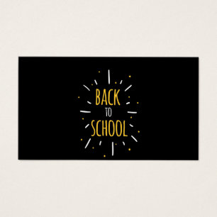 Gifts Teacher Back to school Now Visitkort
