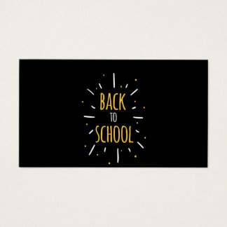 Gifts Teacher | Back to school Now Visitkort
