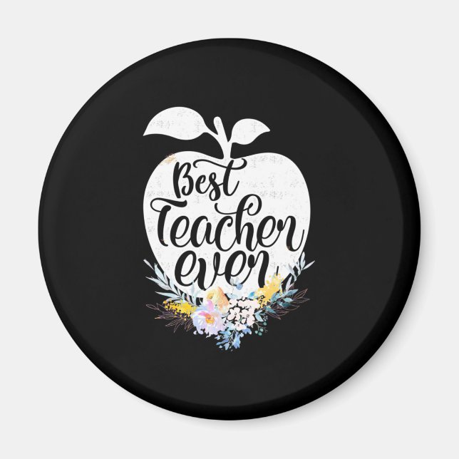 Gifts Teacher | Bästa lärare någonsin Magnet (Framsidan)