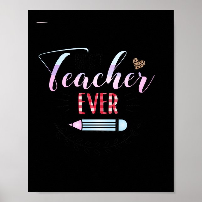 Gifts Teacher | Bästa lärare någonsin Poster (Framsidan)
