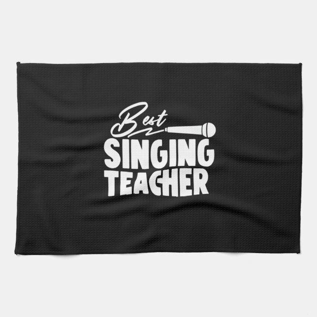 Gifts Teacher | Best Singing Teacher Kökshandduk (Horisontell)