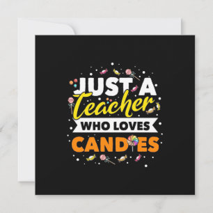 Gifts Teacher Endast en lärare som Kärlek Candie Inbjudningar