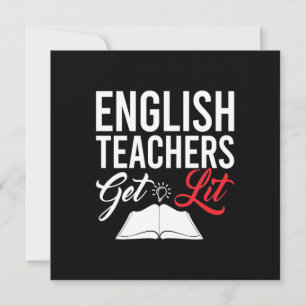 Gifts Teacher Engelska lärare får lära Inbjudningar
