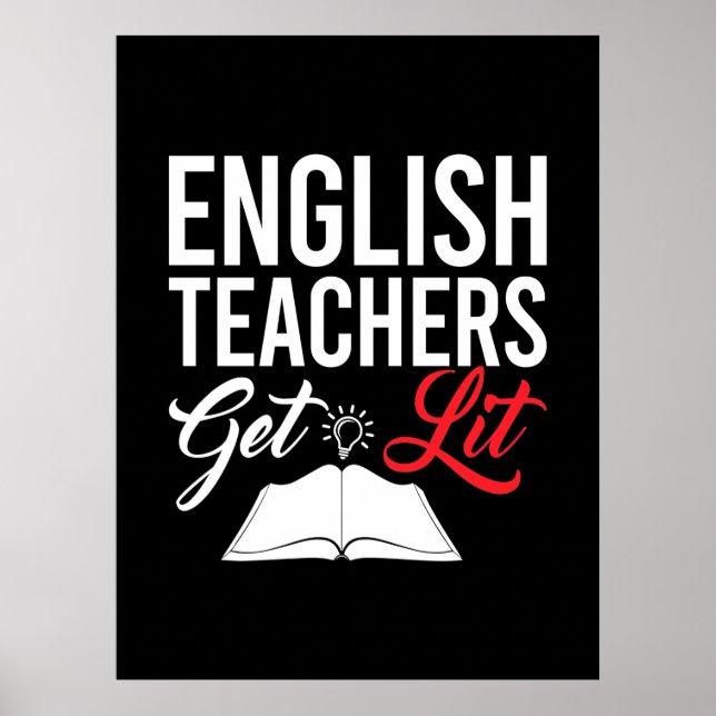 Gifts Teacher | Engelska lärare får lära Poster (Framsidan)