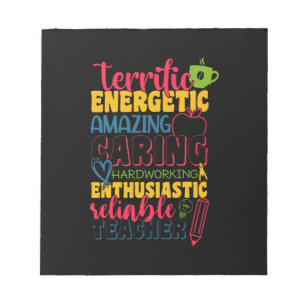 Gifts Teacher   Fantastisk Caring Teacher Anteckningsblock
